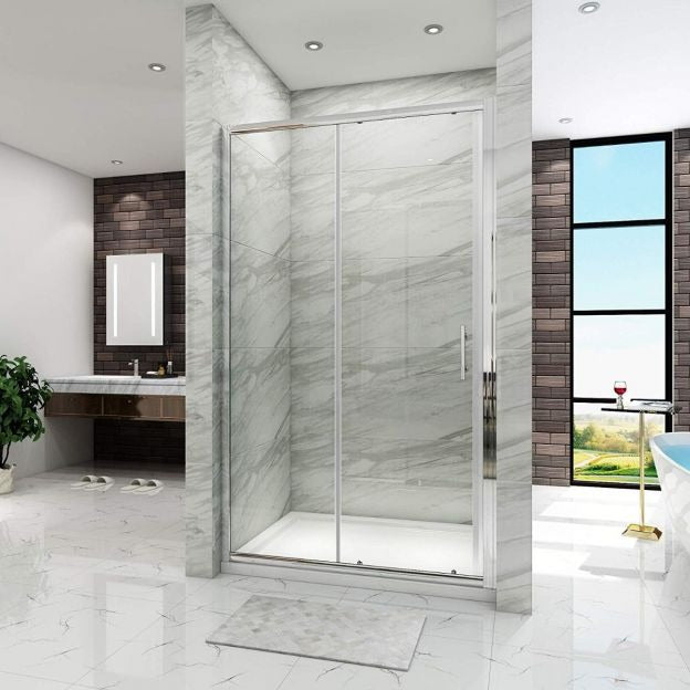 Elle 1700mm Sliding Shower Door 6mm Tempered Glass Shower Screen