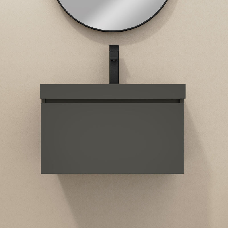 Banyetti Kaduro Matt Grey Wall Hung Vanity Unit 600mm