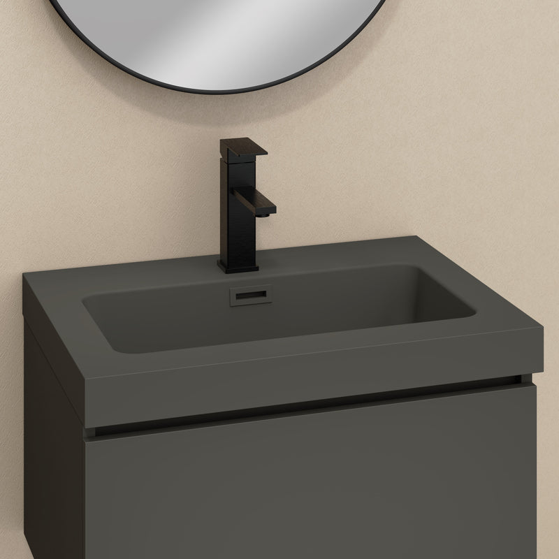 Banyetti Kaduro Matt Grey Wall Hung Vanity Unit 600mm