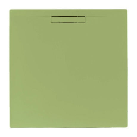 JT Evolved 25mm Square Shower Tray Sage Green - Choose Size