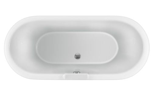 Evesham Roll Top Bath With Black Feet