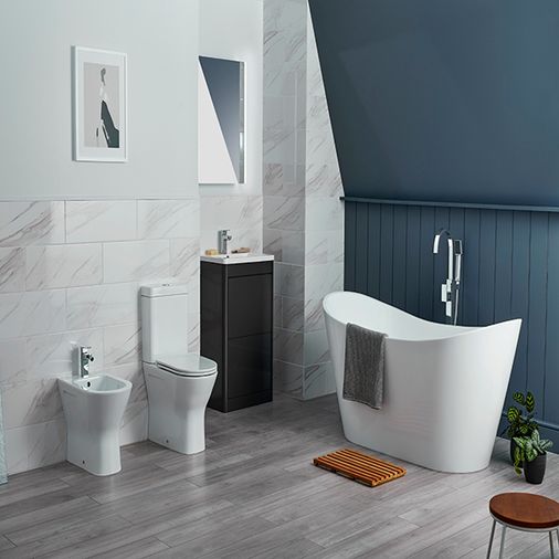 Falcon Comfort Rimless Back To Wall Close Coupled Toilet