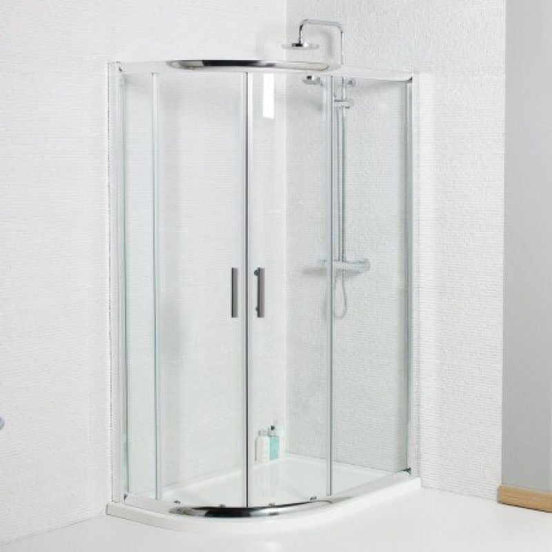 Kartell Koncept Offset Quadrant Shower Enclosure Inc Tray and Waste - Choose Size