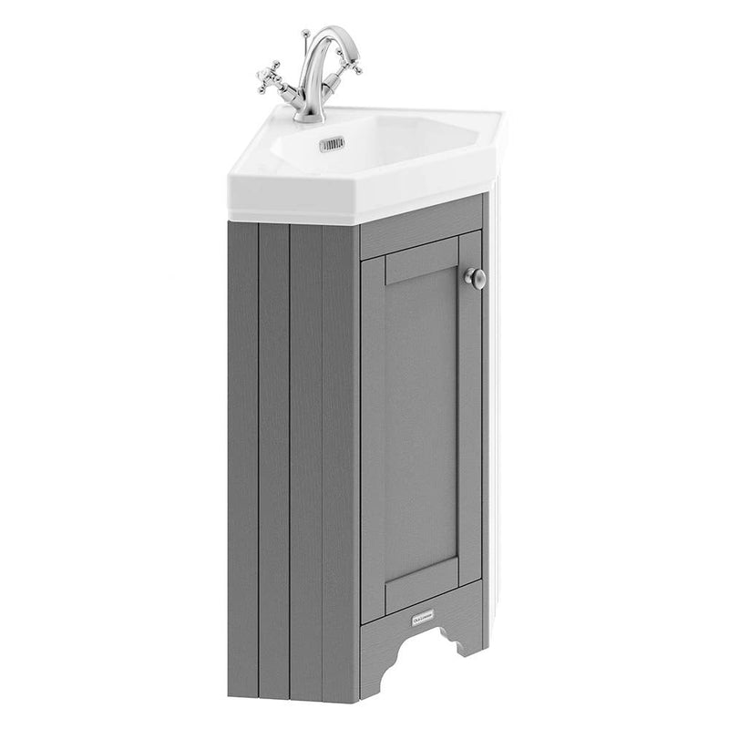 Old London Cloakroom Corner Cabinet & Basin - Choose Colour