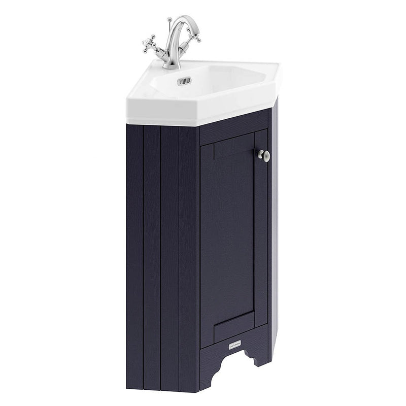 Old London Cloakroom Corner Cabinet & Basin - Choose Colour