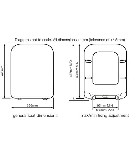 Tavistock Area Replacement WC Toilet Seat