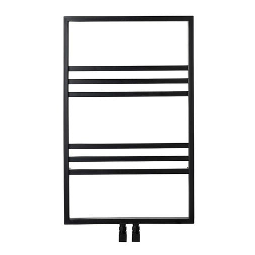 Noir Square Boxed 800 x 500mm Towel Radiator - Matt Black