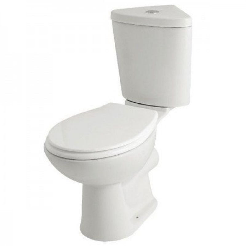 Kartell KVit G4k Corner Close Coupled WC Toilet Pack with Soft Close S