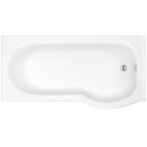 Pilma Right Hand Shower Bath with Side Panel & Screen  - 1500 x 850mm