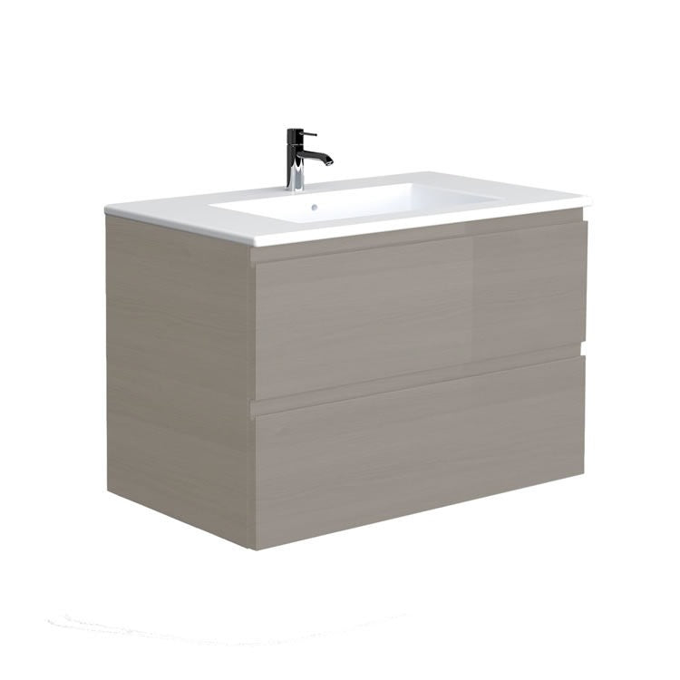 Rak Joy 810mm Wall Hung Unit & Basin - Choose Colour