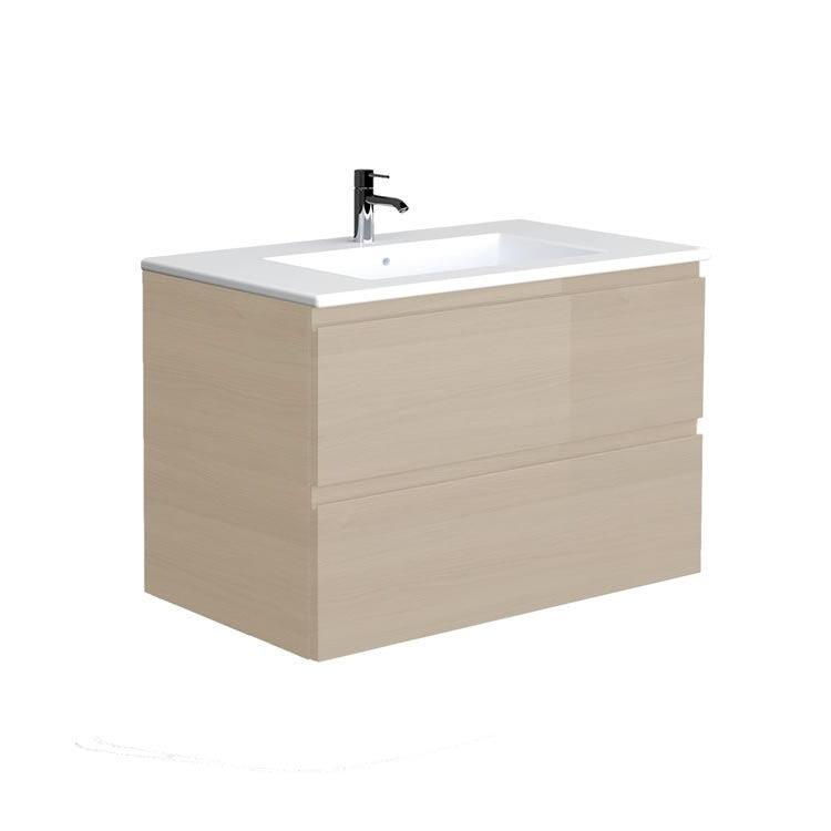 Rak Joy 810mm Wall Hung Unit & Basin - Choose Colour