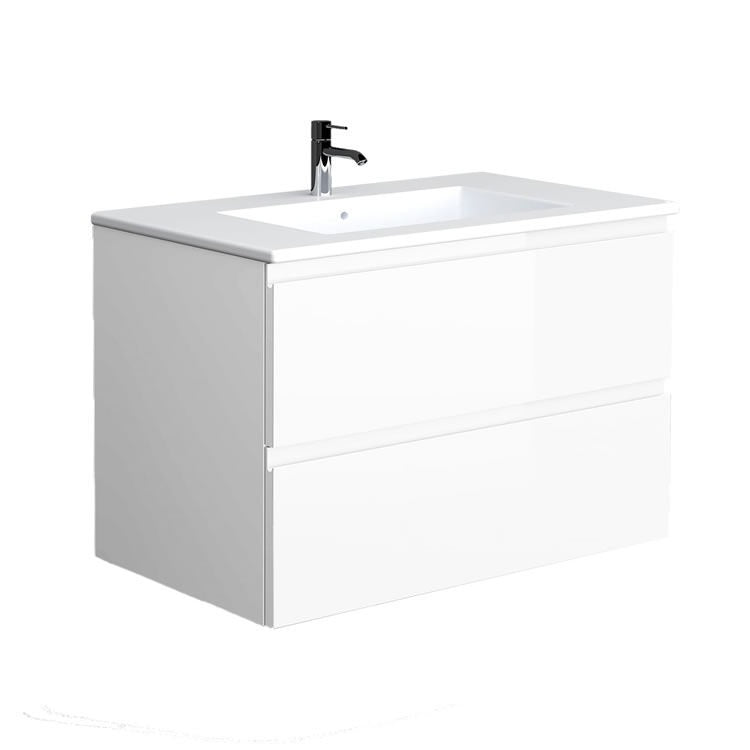 Rak Joy 810mm Wall Hung Unit & Basin - Choose Colour