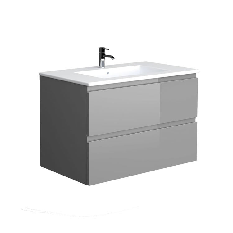 Rak Joy 810mm Wall Hung Unit & Basin - Choose Colour