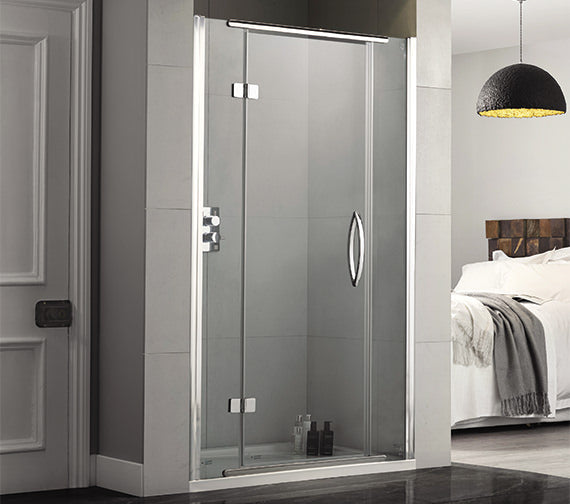 Aquadart 1000mm Inline Hinged Recess Shower Door