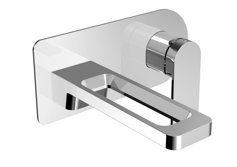 JTP AXEL Single Lever Wall Mounted Basin Mixer - Select Handle Colour