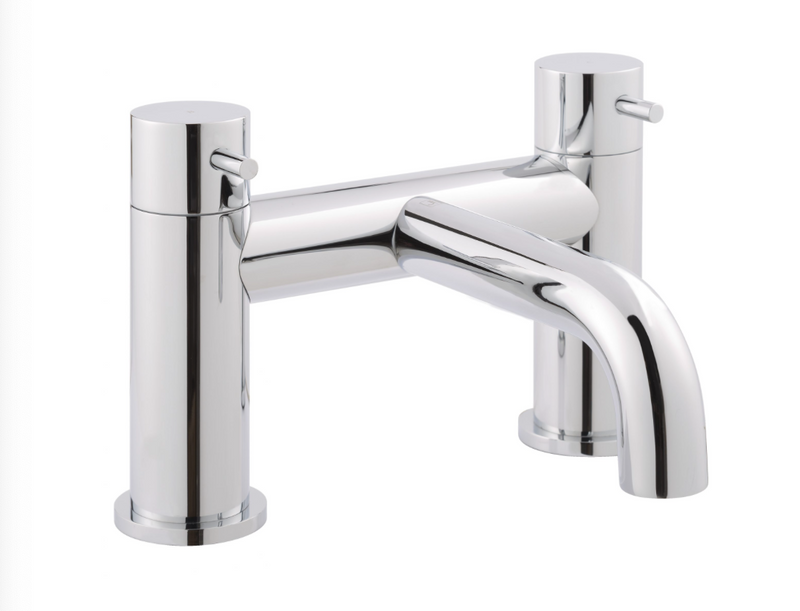 JTP Florence Chrome Deck Mounted Bath Filler