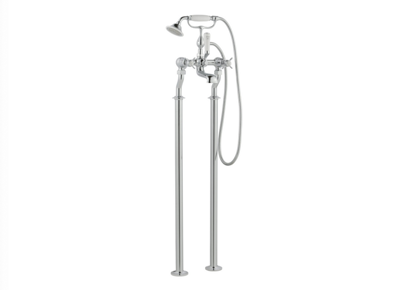 Grosvenor Pinch Chrome Free Standing Bath Shower Mixer