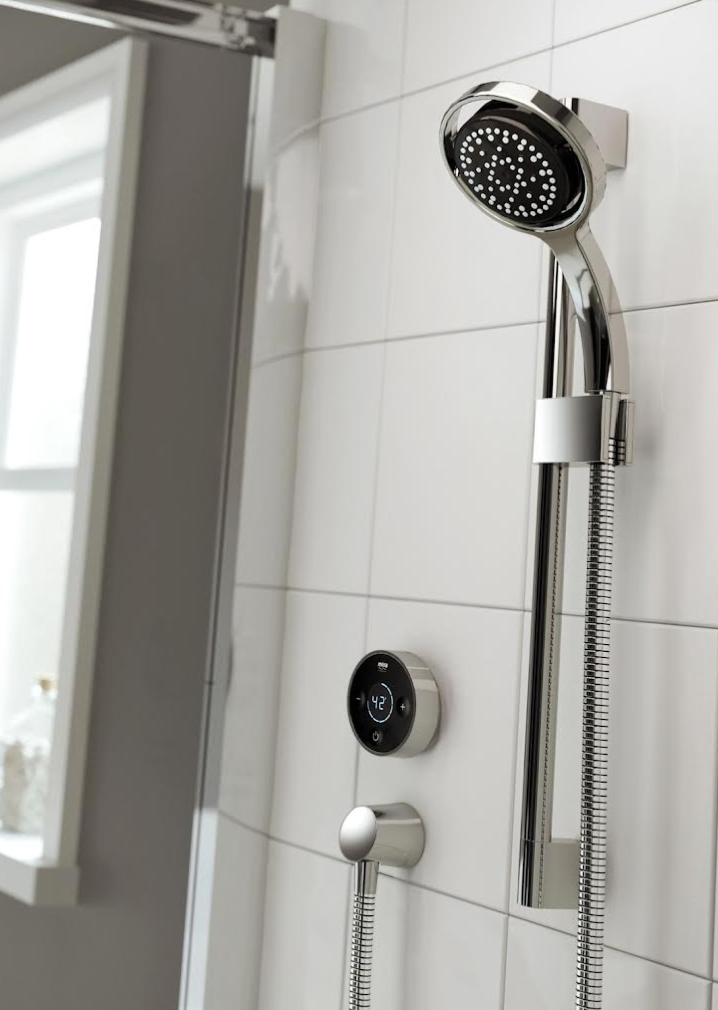 Mira Shower Platinum Thermostatic Digital Shower Concealed Pumped for Gravity with Controller