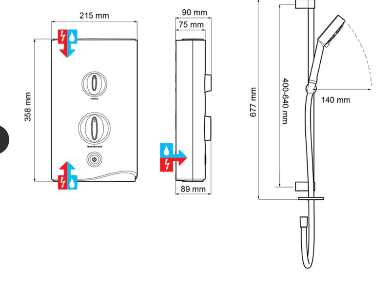 Mira Shower Sport Thermostatic 9.8kW Electric Shower