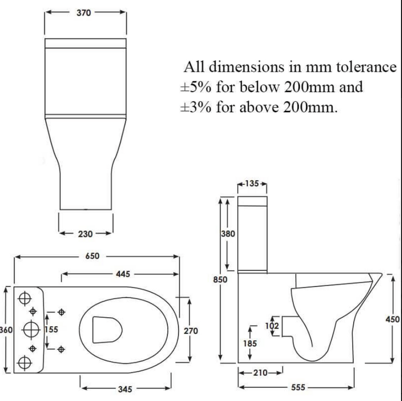 RAK Ceramics Resort Maxi Back to Wall WC with Slim Seat