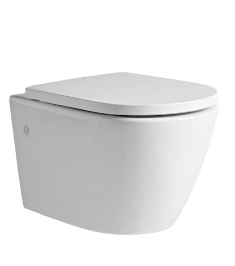 Tavistock Orbit Wall Hung Rimless WC with Soft Close Seat