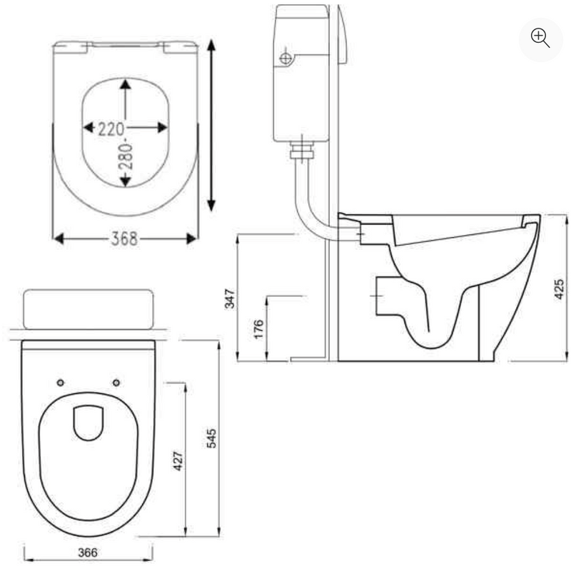 Lecico Series 4 Back to Wall Pan with Soft Close Seat