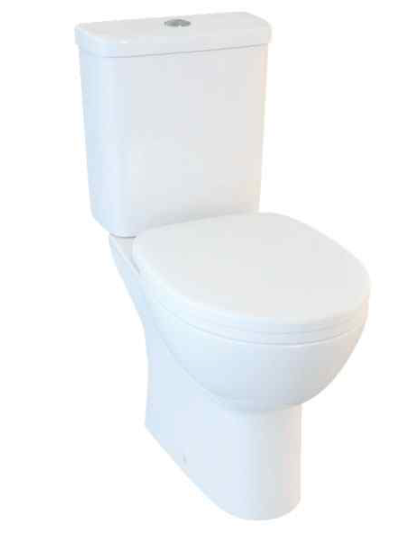 Lecico Series 5 Close Coupled Pan with Top Flush Cistern & Soft Close Seat