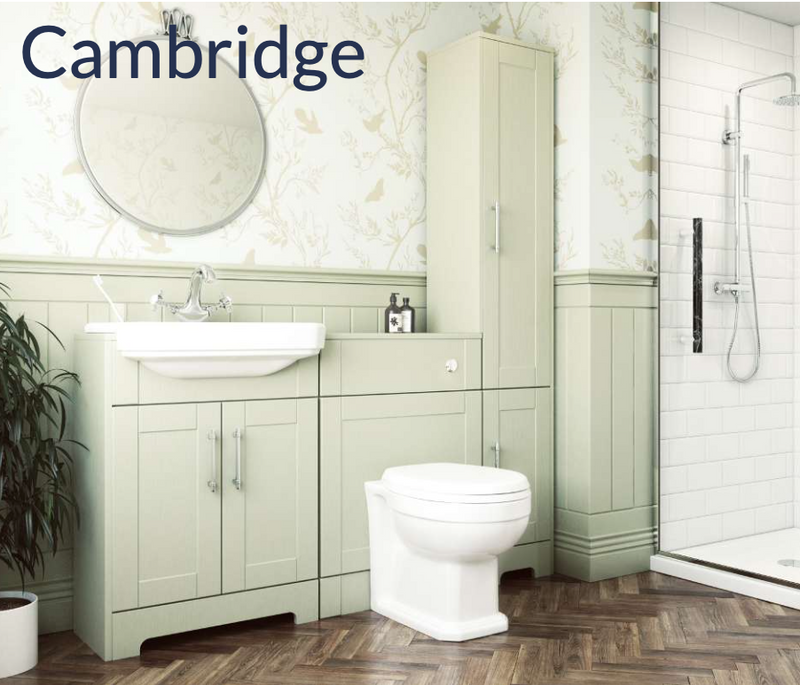 Lecico Cambridge Light Sage 600 Vanity Unit with Basin