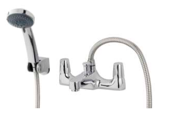 Triton Exe Chrome Standard Bath Shower Mixer with Kit