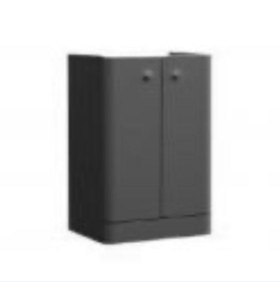 Tumho Dark Grey 600mm Floorstanding Vanity Unit with Basin