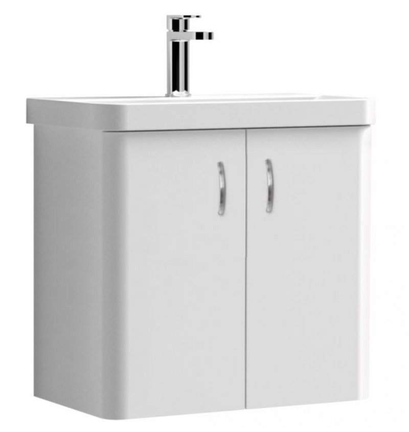 Tumho Azzure Blue 400mm Wall Hung Vanity Unit with Basin