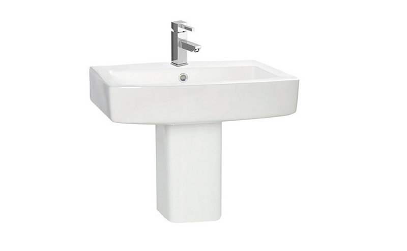 Denza 550mm Basin with Semi-Pedestal