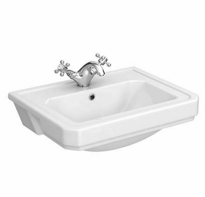 Traditional Semi-Recessed Basin 560mm