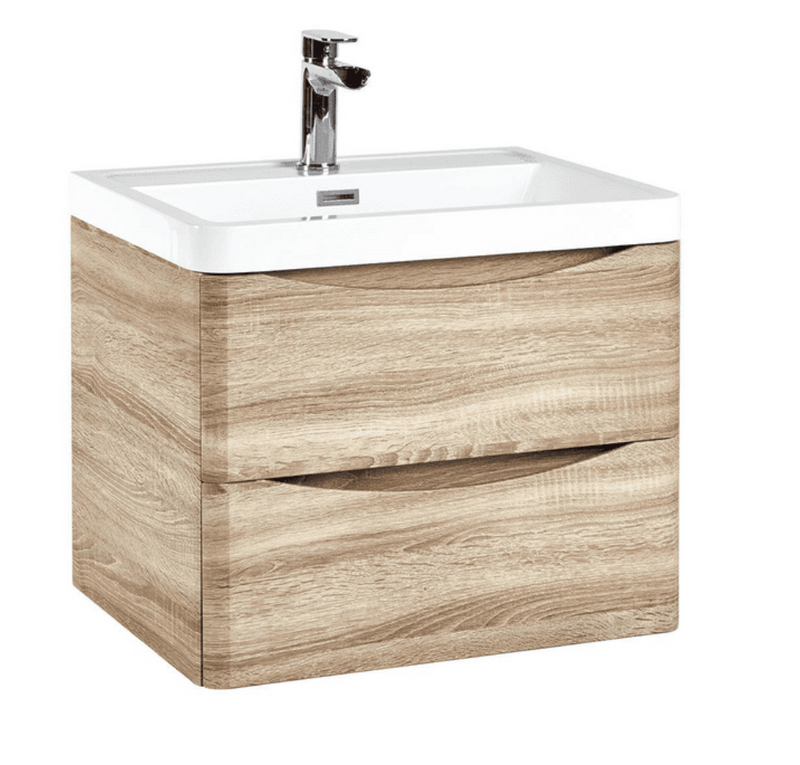 Bella Matt Grey 600 Wall Hung Vanity with Basin