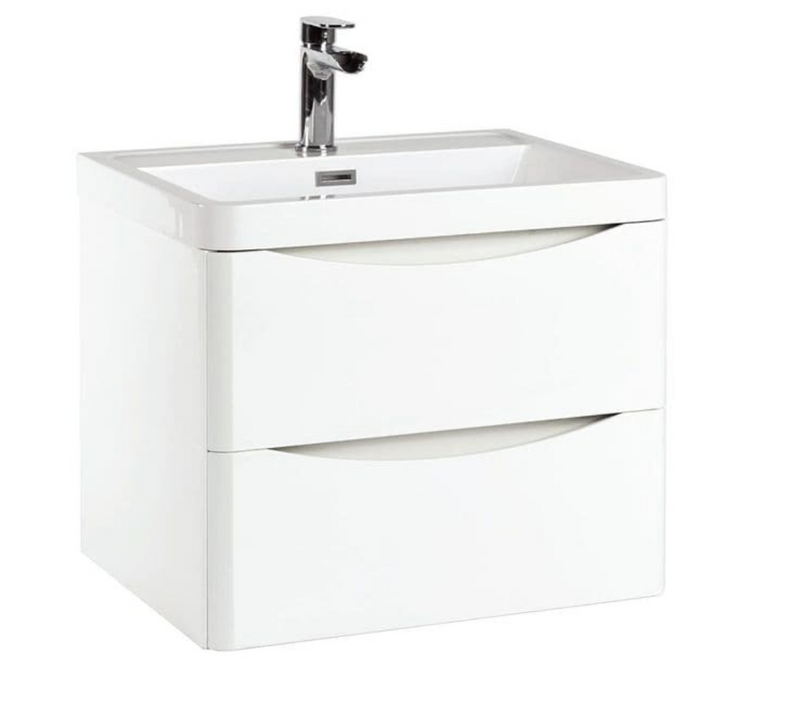 Bella Matt Grey 600 Wall Hung Vanity with Basin