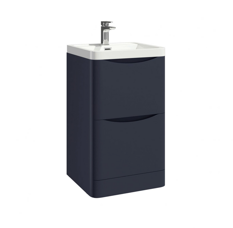 Bella Matt Grey 500 Floor Standing Vanity with Basin