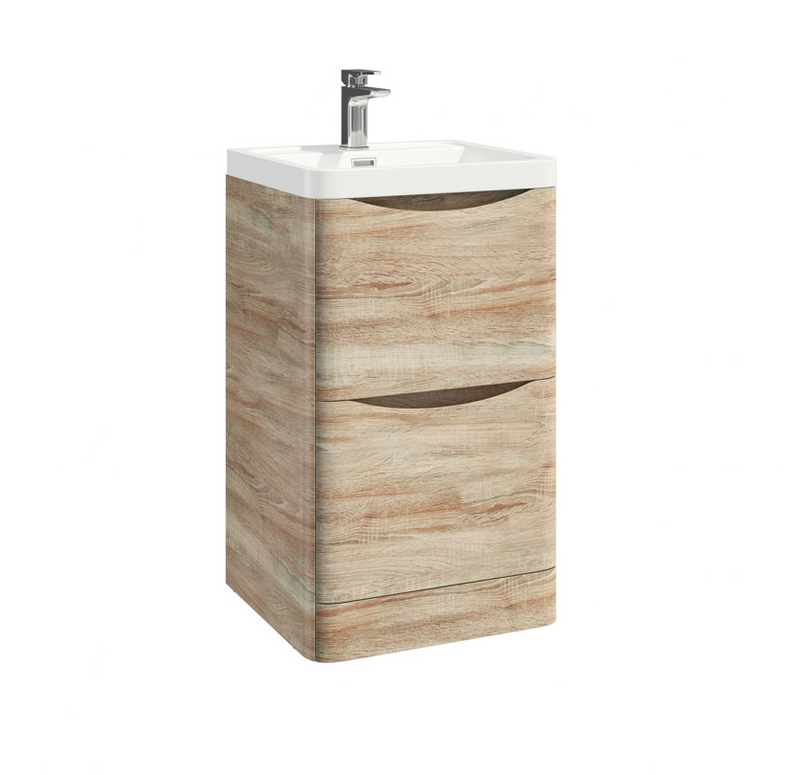 Bella Matt Grey 500 Floor Standing Vanity with Basin