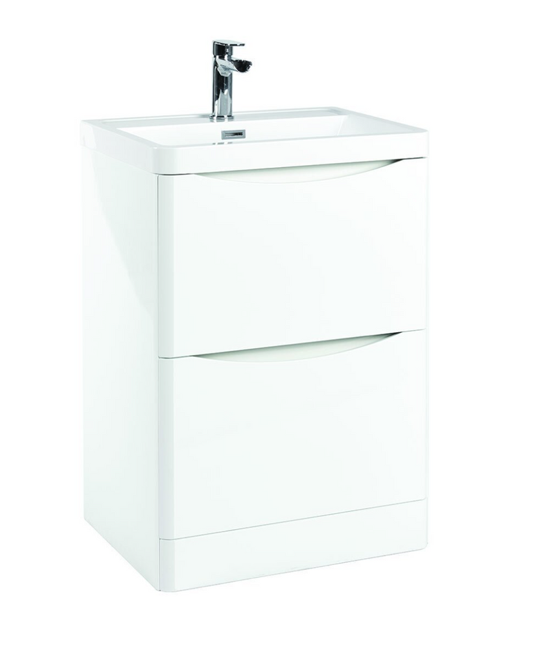 Bella Matt Grey 600 Floor Standing Vanity with Basin