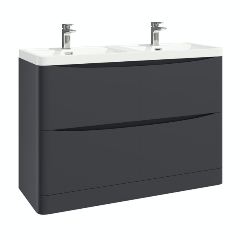 Bella Matt Grey 1200 Floor Standing Vanity with Basin