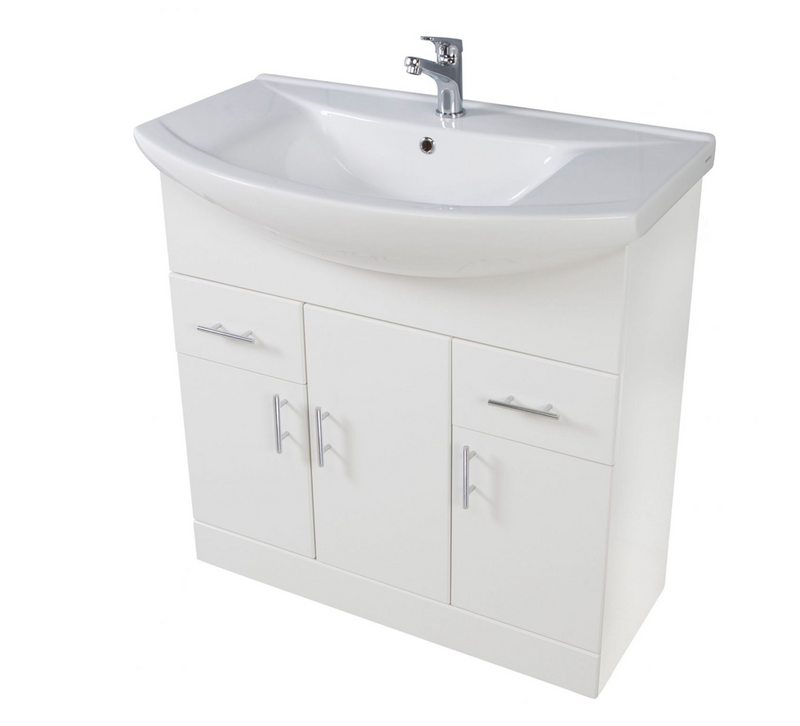 Lanza Anthracite 550 Floor Cabinet with Basin