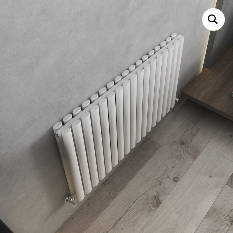 Elle Anthracite Horizontal Double Radiator 600 x 1440mm