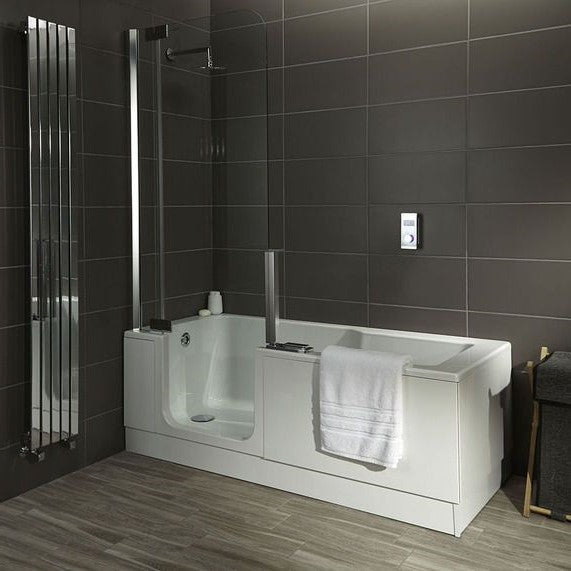 Harbour Left Hand Walk-In Shower Bath & Door - 1700 X 750mm