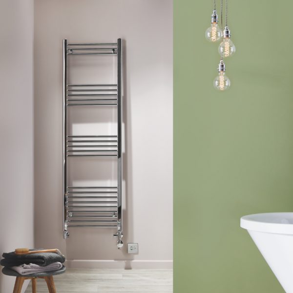 TowelRads Ladder Rail 700x400mm Hamilton Curved Chrome Radiator