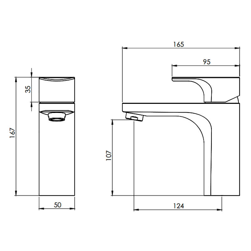 Tavistock Siren Chrome Basin Mono Mixer with Click Waste