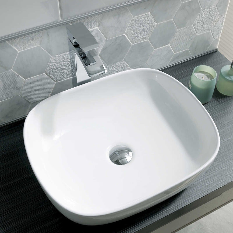 Lecico Round Freestanding Bowl with No Tap Ledge 475mm x 135mm