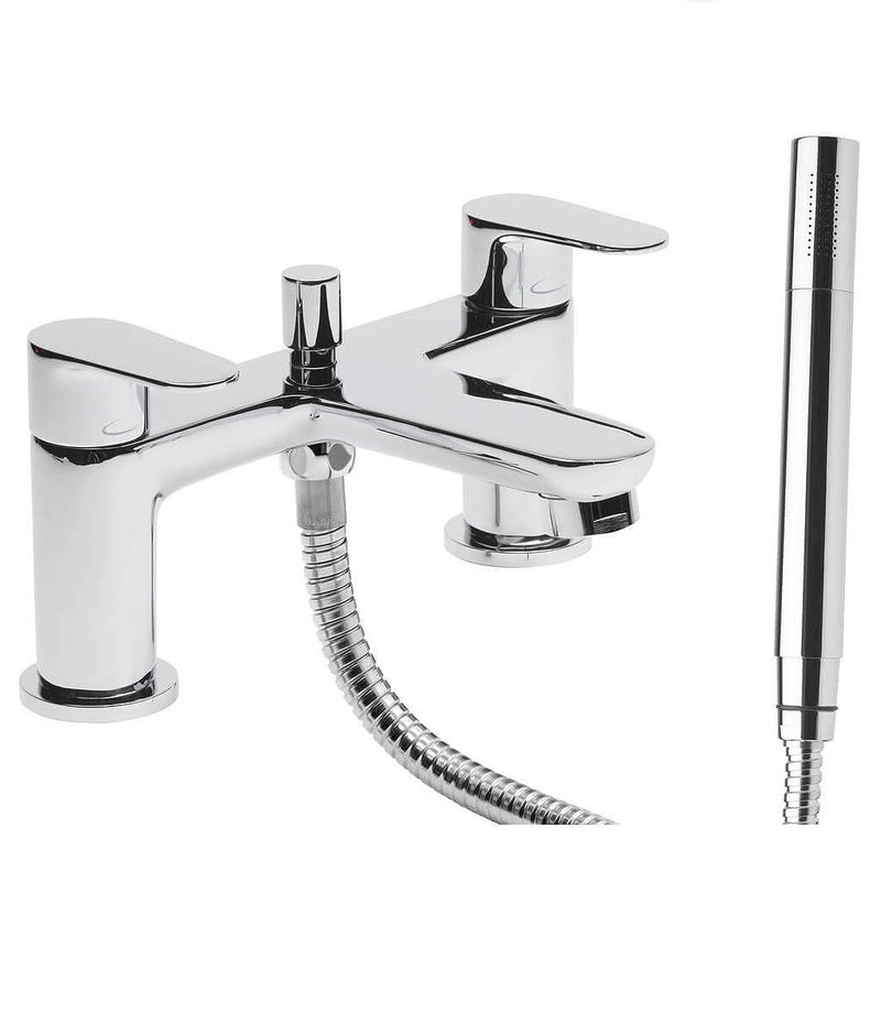 Tavistock Zero Chrome Bath Shower Mixer with Handset