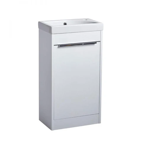 Tavistock Sequence Gloss White 450mm Floorstanding Unit & Basin