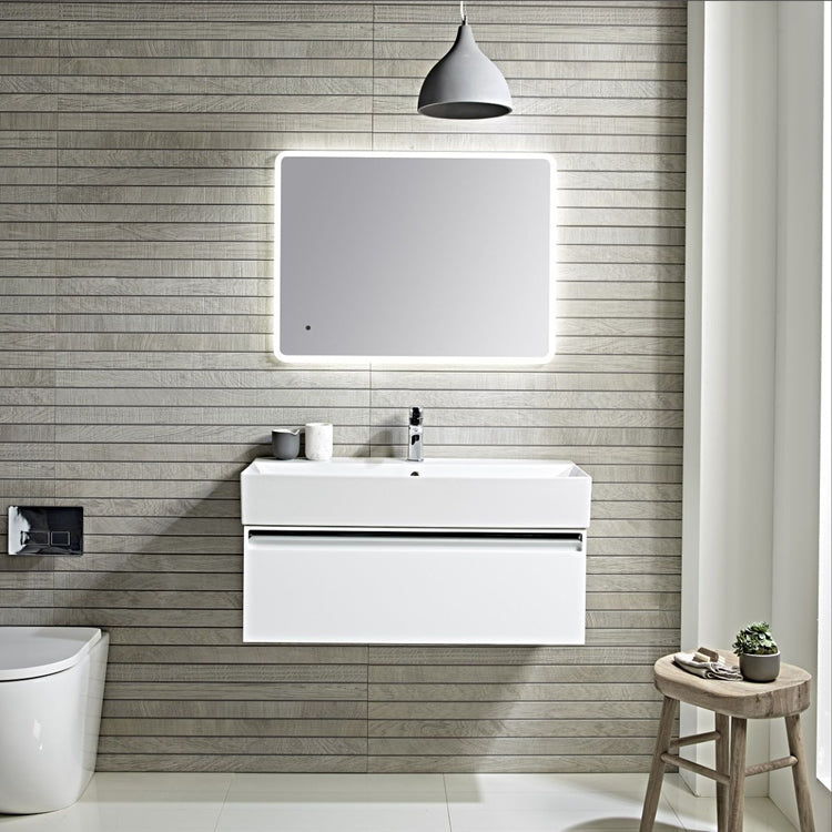 Tavistock Forum White 900mm Wall Mounted Vanity & Basin