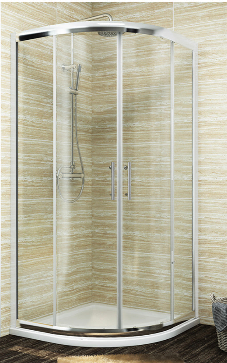 Elle1200 X 900mm Reversible Left/Right Offset Shower Enclosure 6mm Tempered Glass