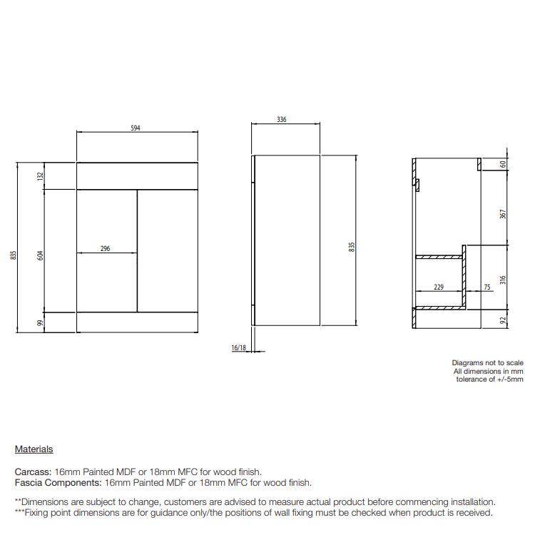 Tavistock Nexus 1100 Floorstanding Unit & 600 Basin Right Hand